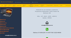 Desktop Screenshot of biosistemas.com.ar